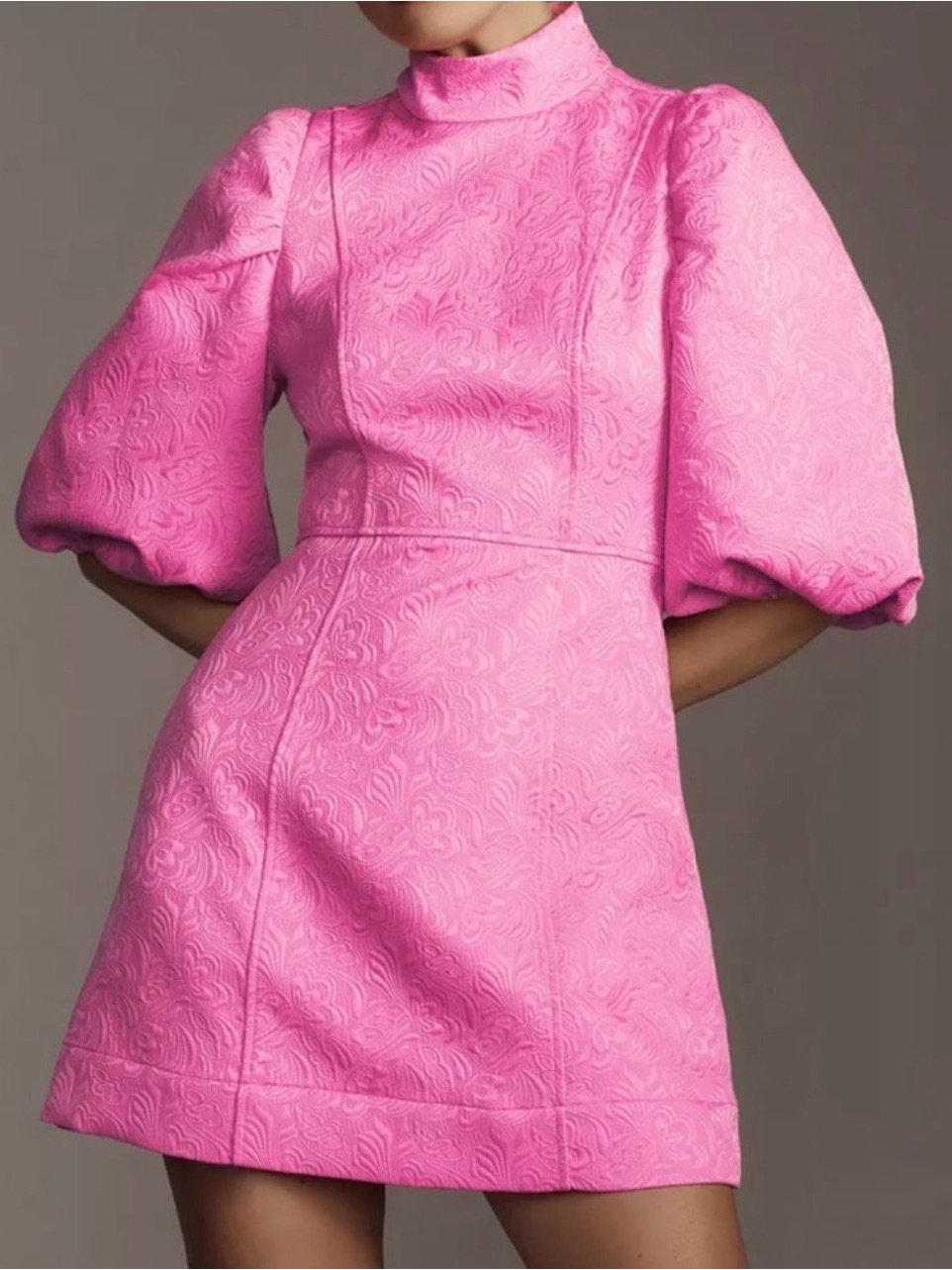 Essential Antwerp Enrich Puff Sleeve Mini Dress